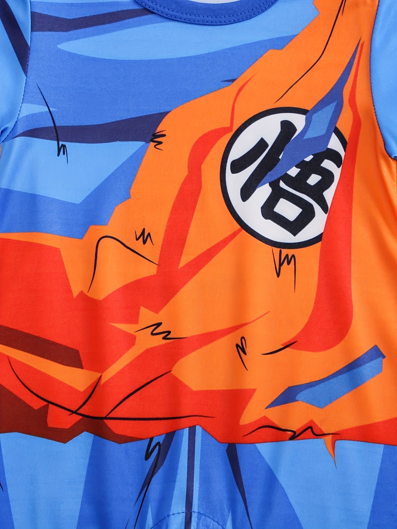 Baby Korte Mouwen Halloween Anime Kostuum Romper | Drukknoop Sluiting