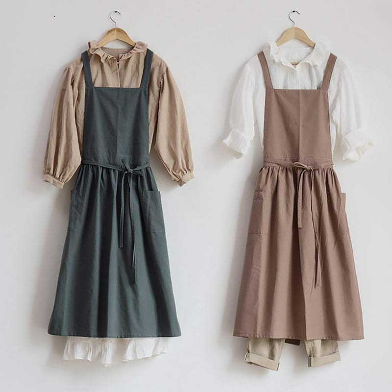 Waterdichte katoenen schort met praktische zakken – ChefMate