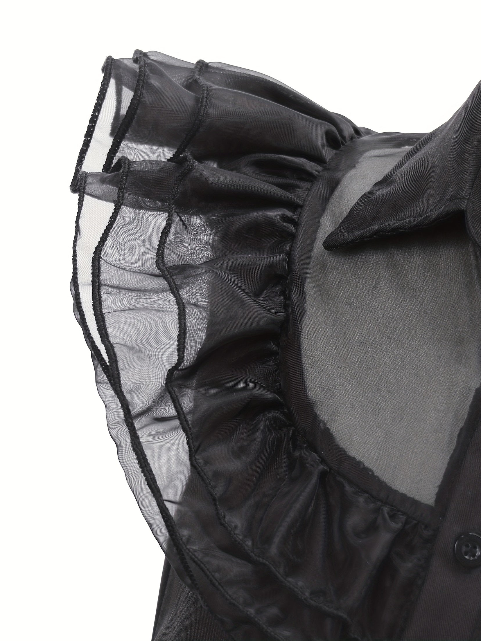 Meisjes Rimpelige Gotische Halloween Kostuum Jurk | Gelaagde Mini