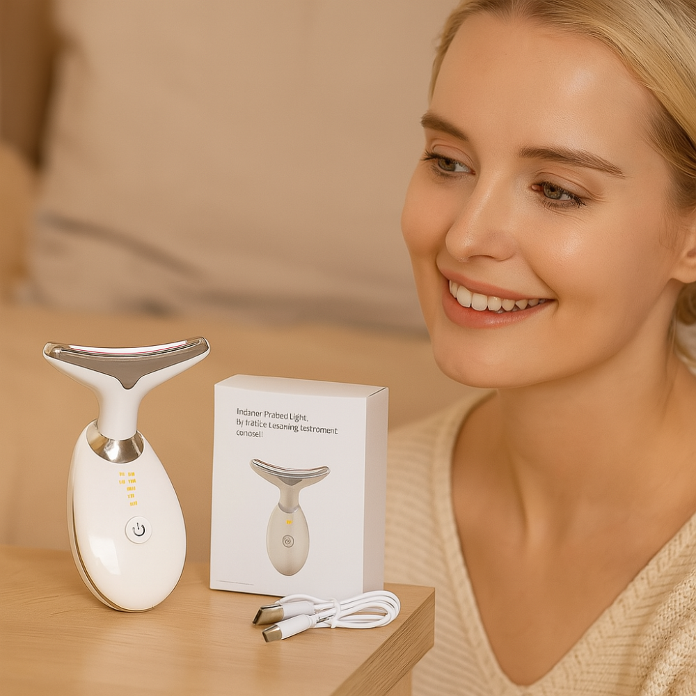 LED Massageapparaat Tegen Rimpels - Gezicht en Hals