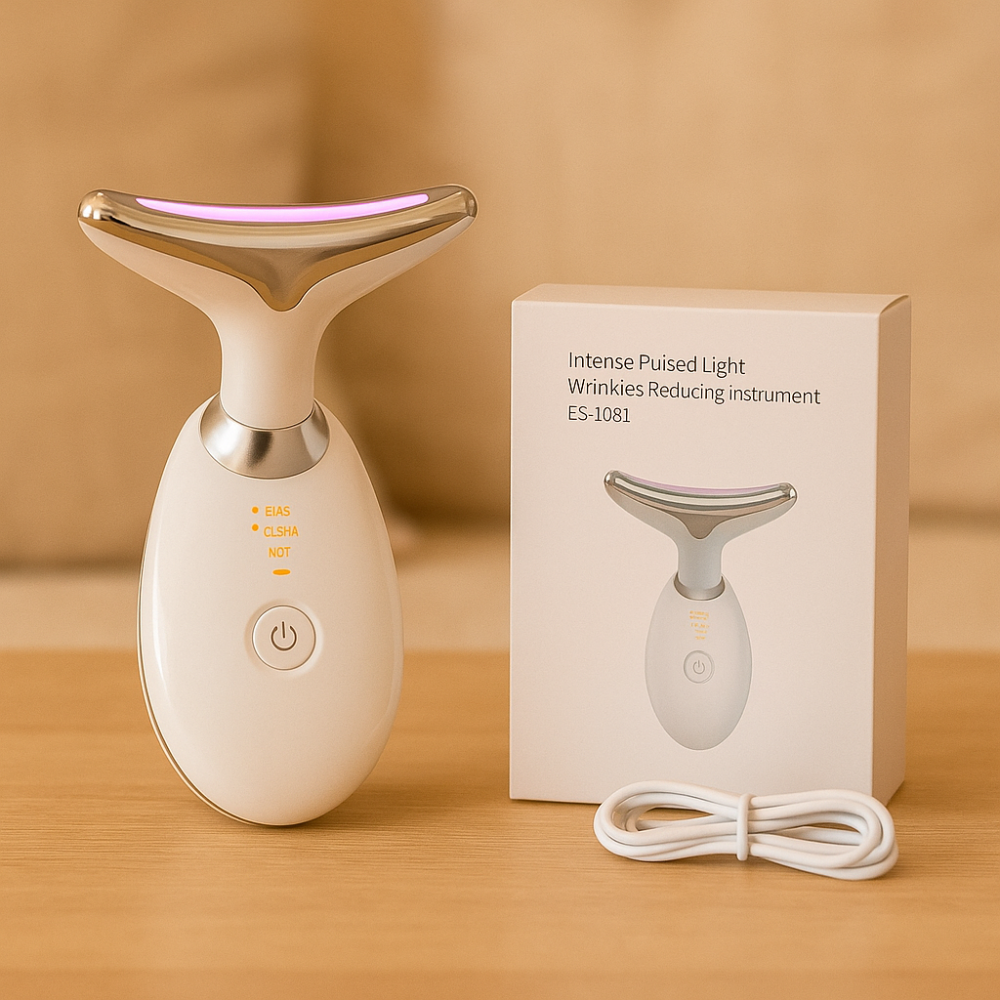 LED Massageapparaat Tegen Rimpels - Gezicht en Hals