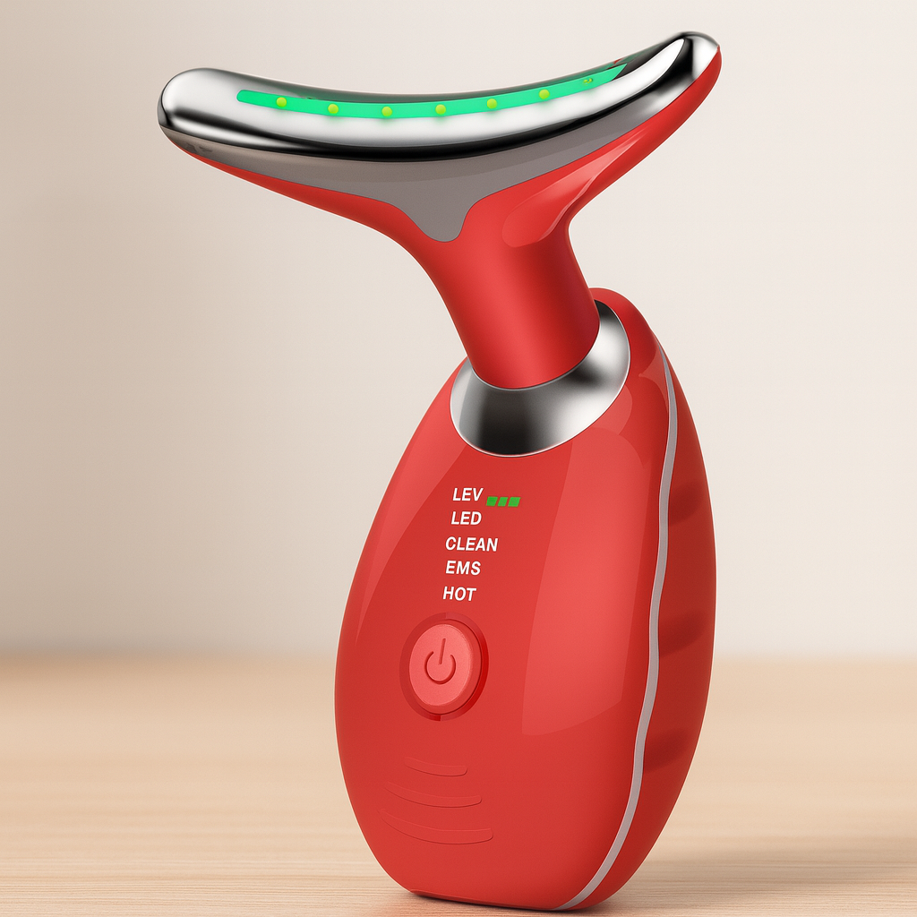 LED Massageapparaat Tegen Rimpels - Gezicht en Hals
