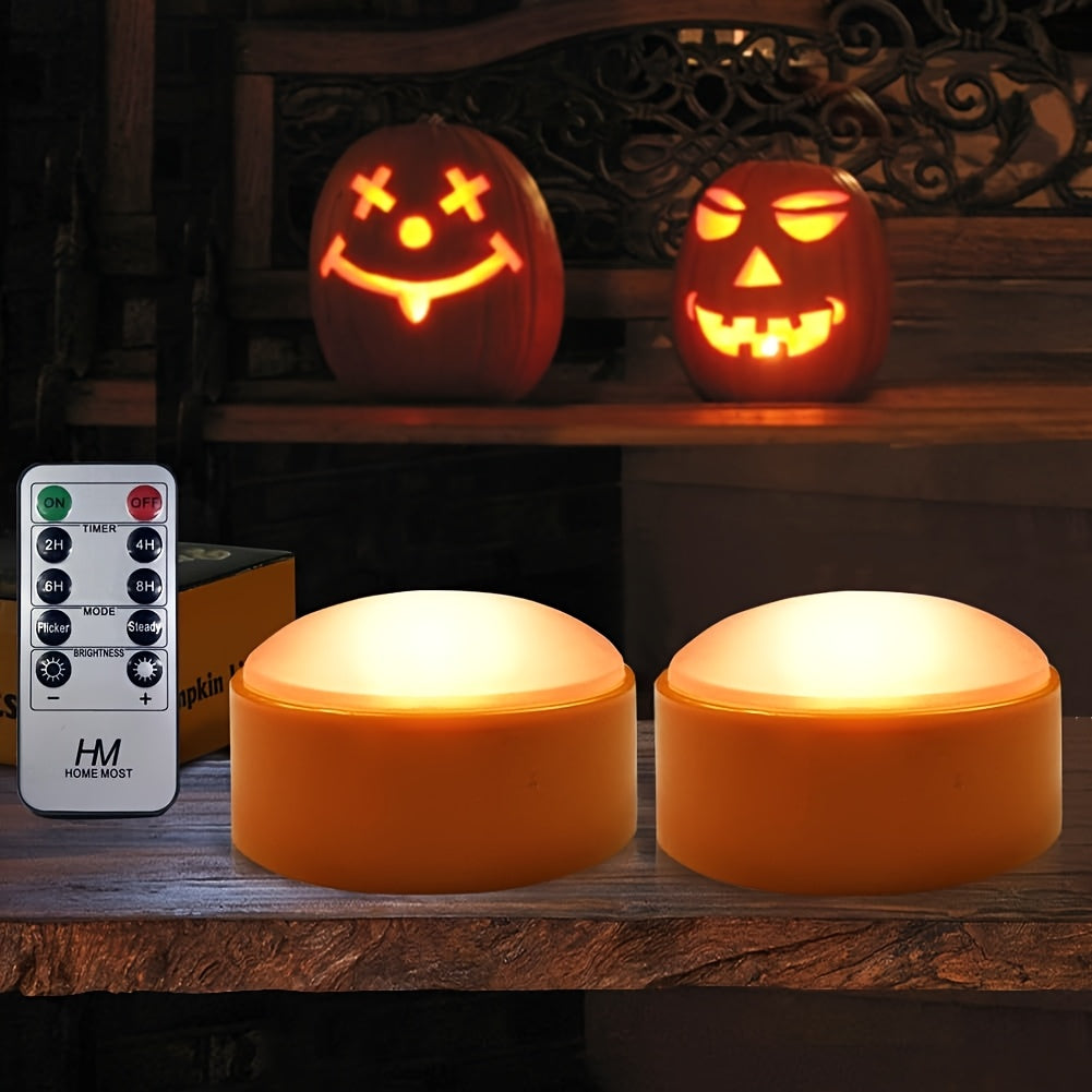 Vlamloze Batterij Jack-O-Lantern Lichten | LED Theekaarsen