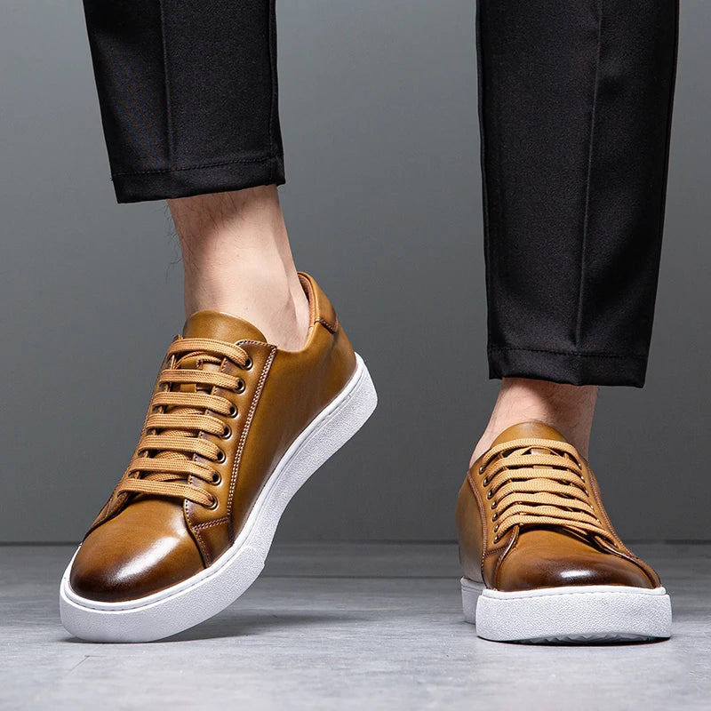 Leren Sneakers Heren - Stijl & Comfort - David™