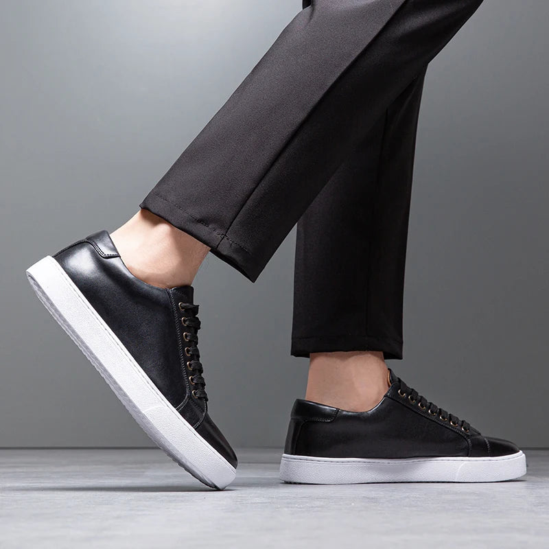 Leren Sneakers Heren - Stijl & Comfort - David™
