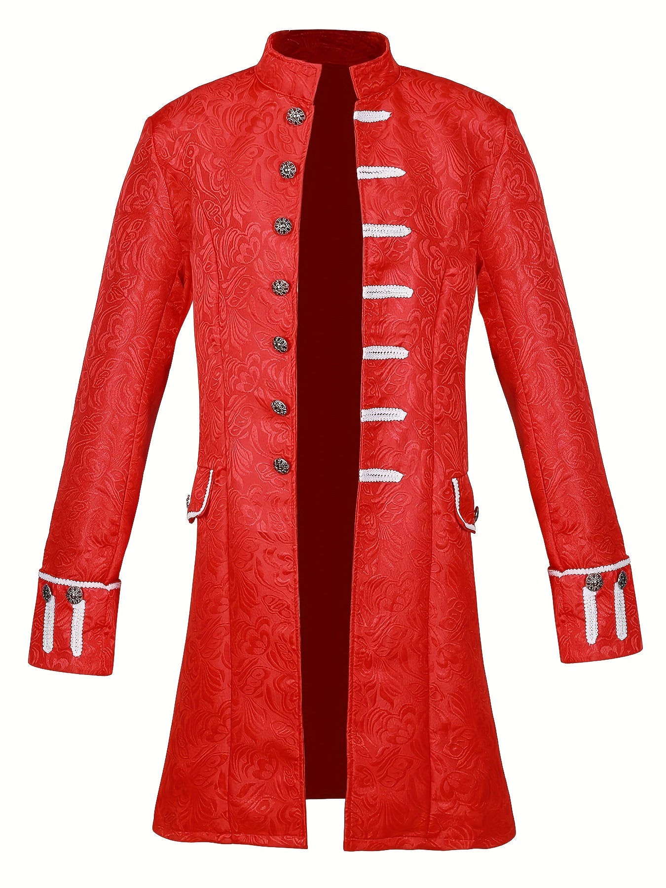 Mannen Gothic Brocade Halloween Kostuum Jas | Vintage Lange Mouwen