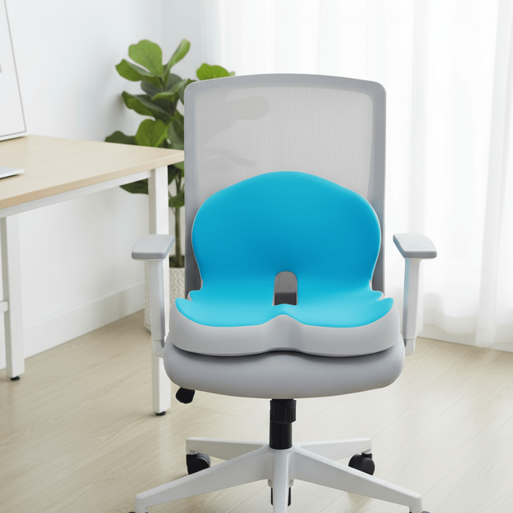ErgoComfort Zitkussen – Ergonomisch Geheugenschuimkussen voor Rugsteun en Comfort