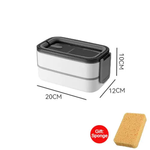 2-laagse RVS Bento-Lunchbox - MealMate
