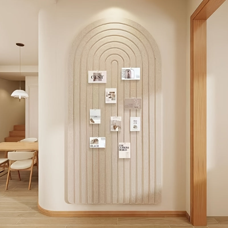 Gebogen Vilt Prikbord – Grote Zelfklevende Wanddecoratie van Polyester Vilt