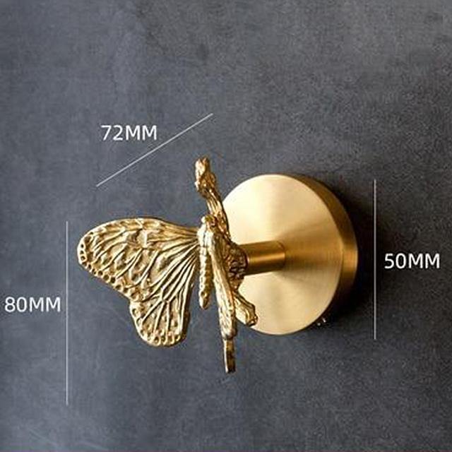 Gouden Messing Wandhaken – Handgemaakte Dierontwerpen voor Stijlvolle Wanddecoratie