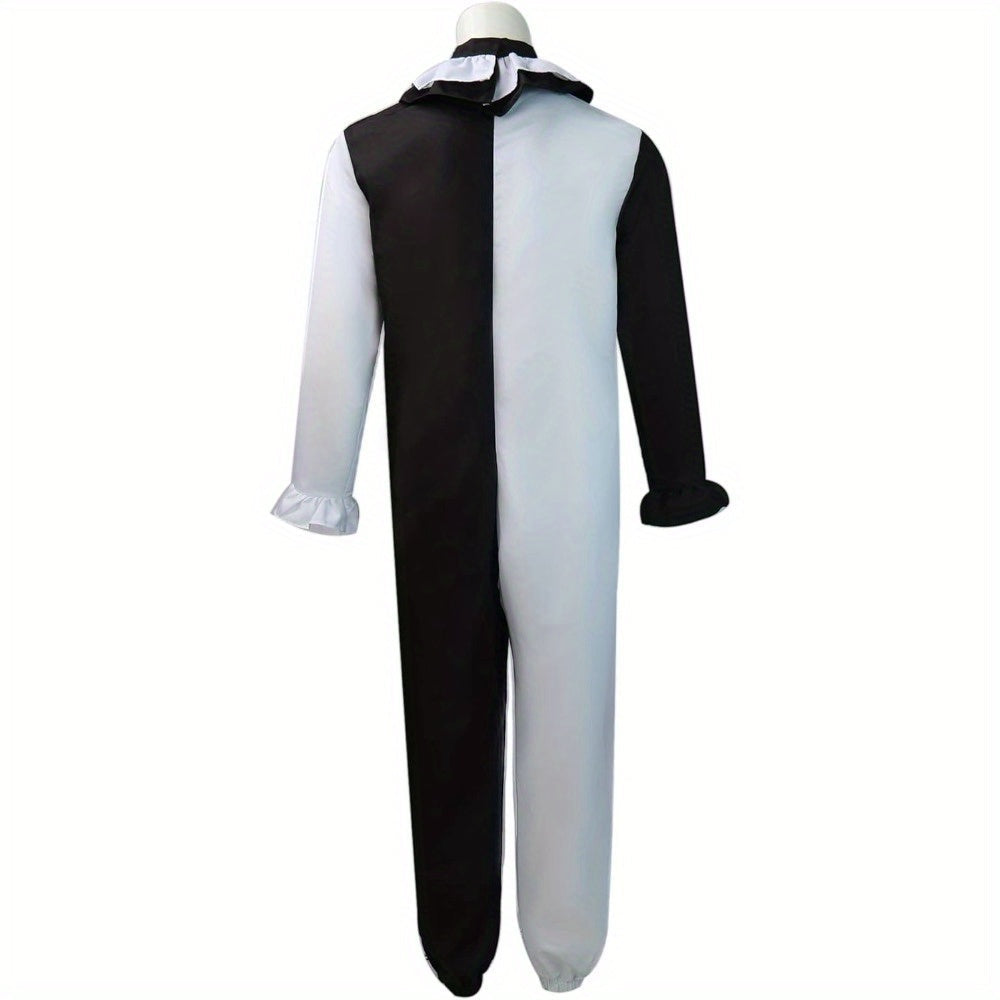 Unisex Vintage Lange Mouwen Halloween Kostuum Jumpsuit | Pom Poms