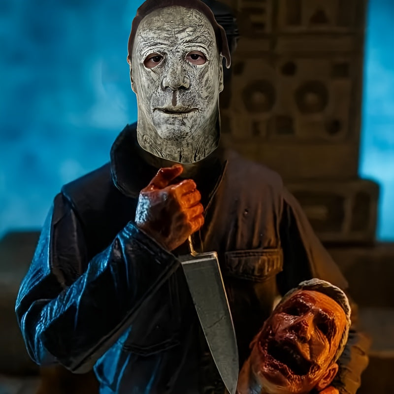 Mannen's Realistische Griezelige Halloween Kostuum Masker | Volledige Gezicht Haar