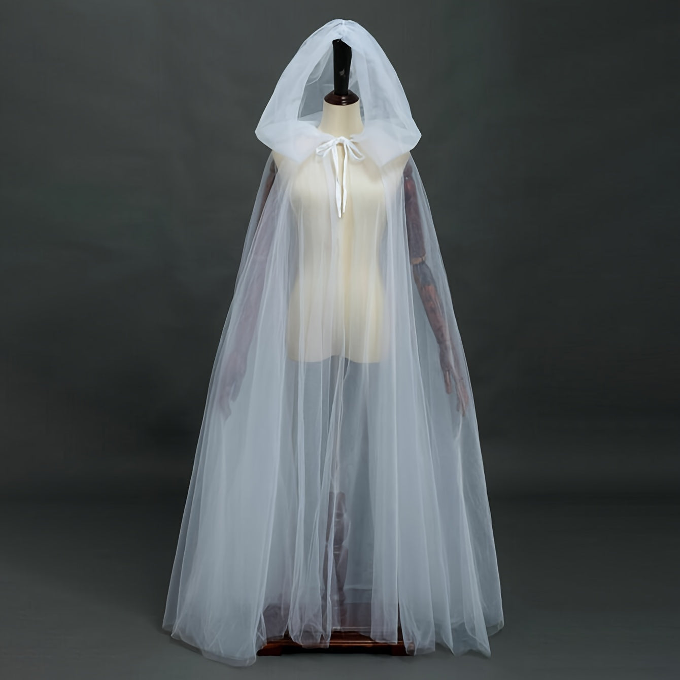 Vrouwen Gothic Hooded Halloween Kostuum Jurk | Corset Maxi