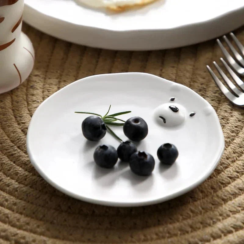 Schattige keramische ijsbeer serviesset – PolarJoy