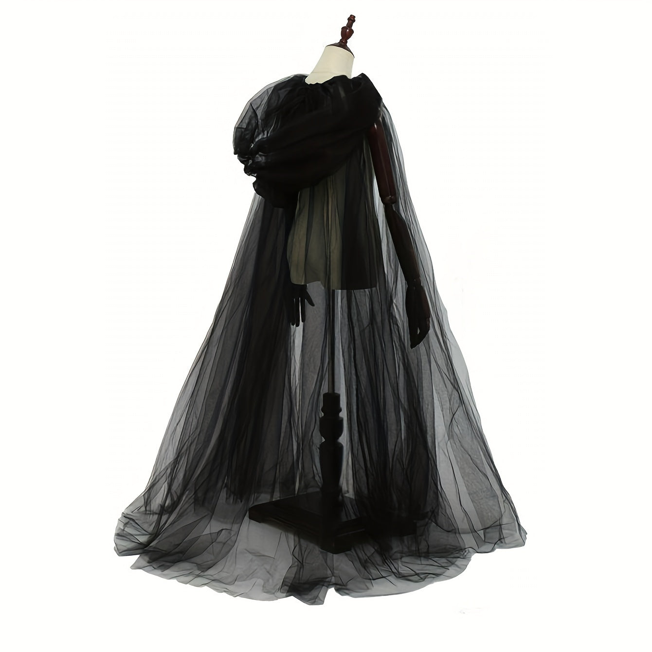 Vrouwen Gothic Hooded Halloween Kostuum Jurk | Corset Maxi