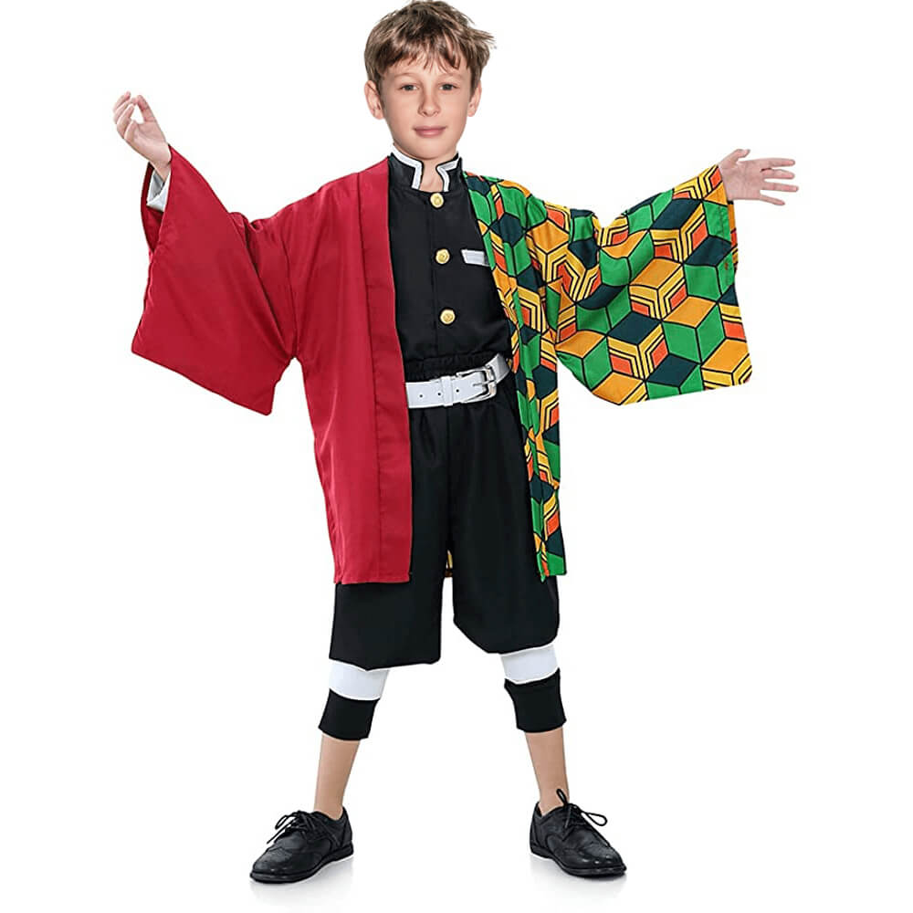 Kinderen Anime Halloween Kostuum | Kimono Cloak Cosplay Outfit