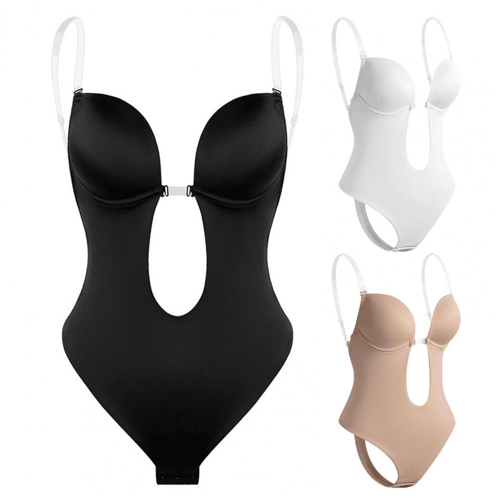 Diepe V-Hals Shapewear Bodysuit - Ultieme Body Shaper voor een Perfecte Silhouet