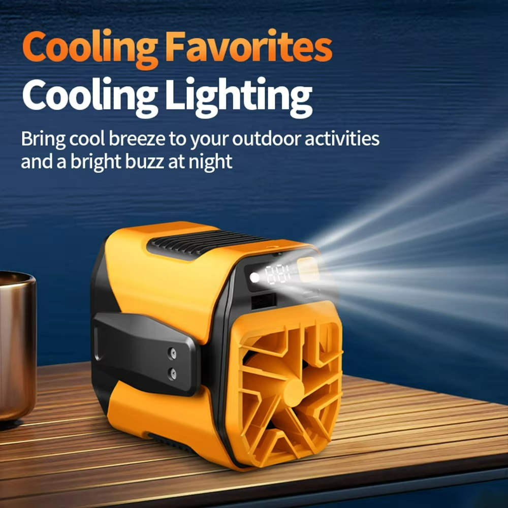 Venturo Breeze Fan | Draagbare herenventilator met powerbank en LED-lamp