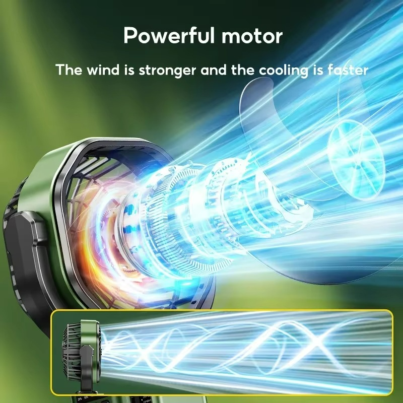 VenturoX Camping Ventilator | Draagbare ventilator met 4 snelheden en LED-verlichting