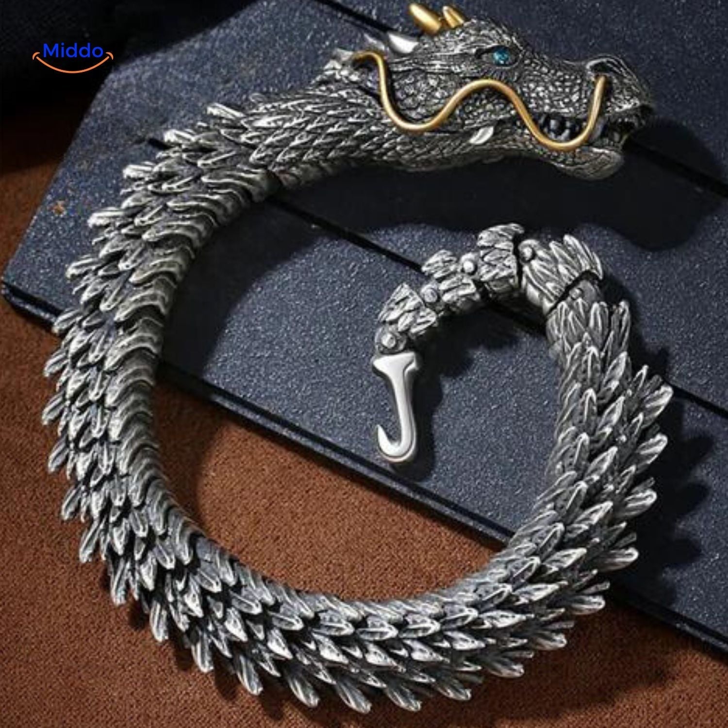 DracoShield Retro Armband | Stijlvol Accessoire voor Zelfverzekerde Mannen