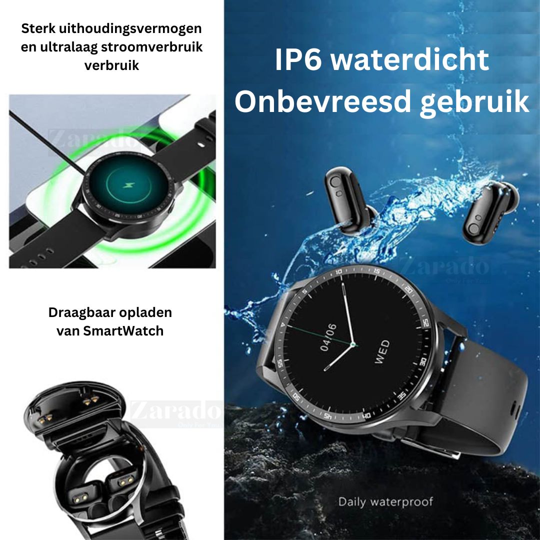 DuoSyncWatch | Smart Horloge met Oortelefoon