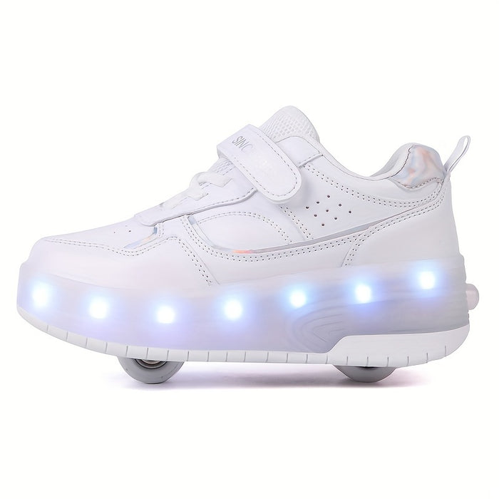 LightGlide Kindersneaker – LED-schoenen met uittrekbare wielen