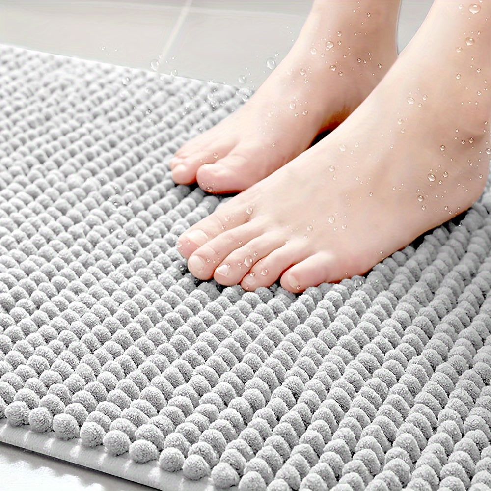 HoekZacht L-vormige Douchematt – Pluche Antislip Badmat met Hoge Absorptievermogen