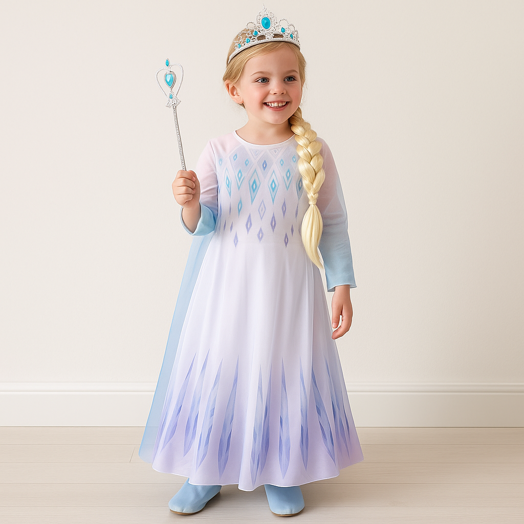 Meisjes Prinses Halloween Kostuum Lange Maxi