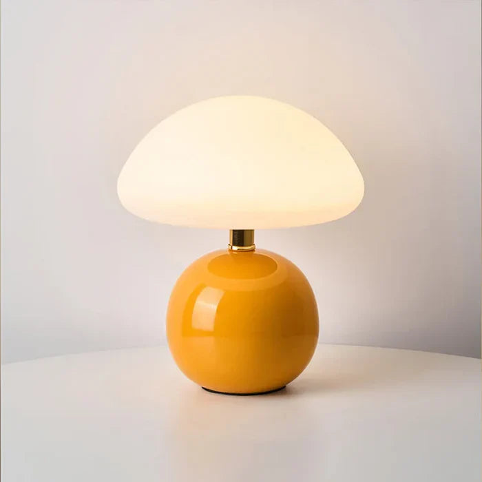 Crème Champignon Lamp - Franse Vintage Lamp