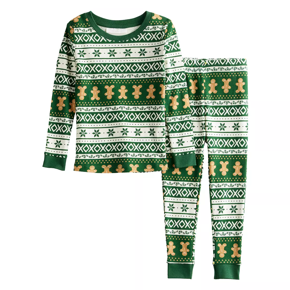 Groene Peperkoek Bijpassende Familie Kerst Pyjama's | Inclusief Pyjama's voor Volwassenen, Kinderen & Honden