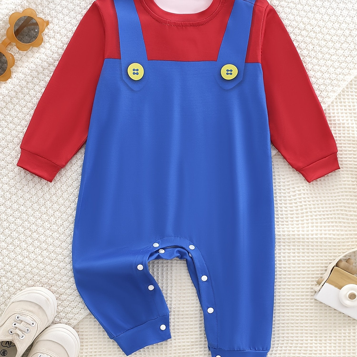 Baby Lange Mouwen Halloween Kostuum Romper | Drukknopen Jumpsuit
