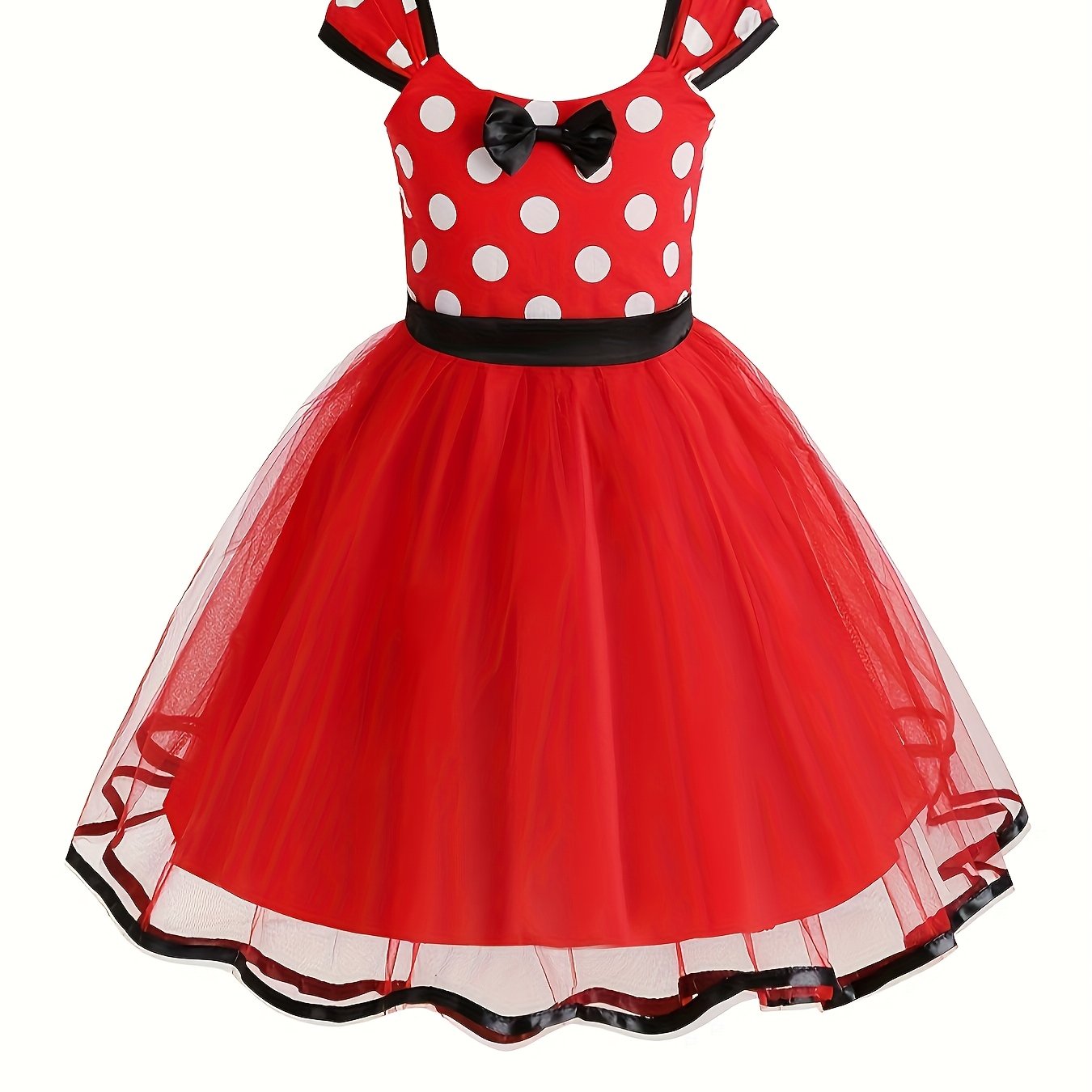 Meisjes Tulle Halloween Muis Kostuum Jurk | Polka Dot Mini