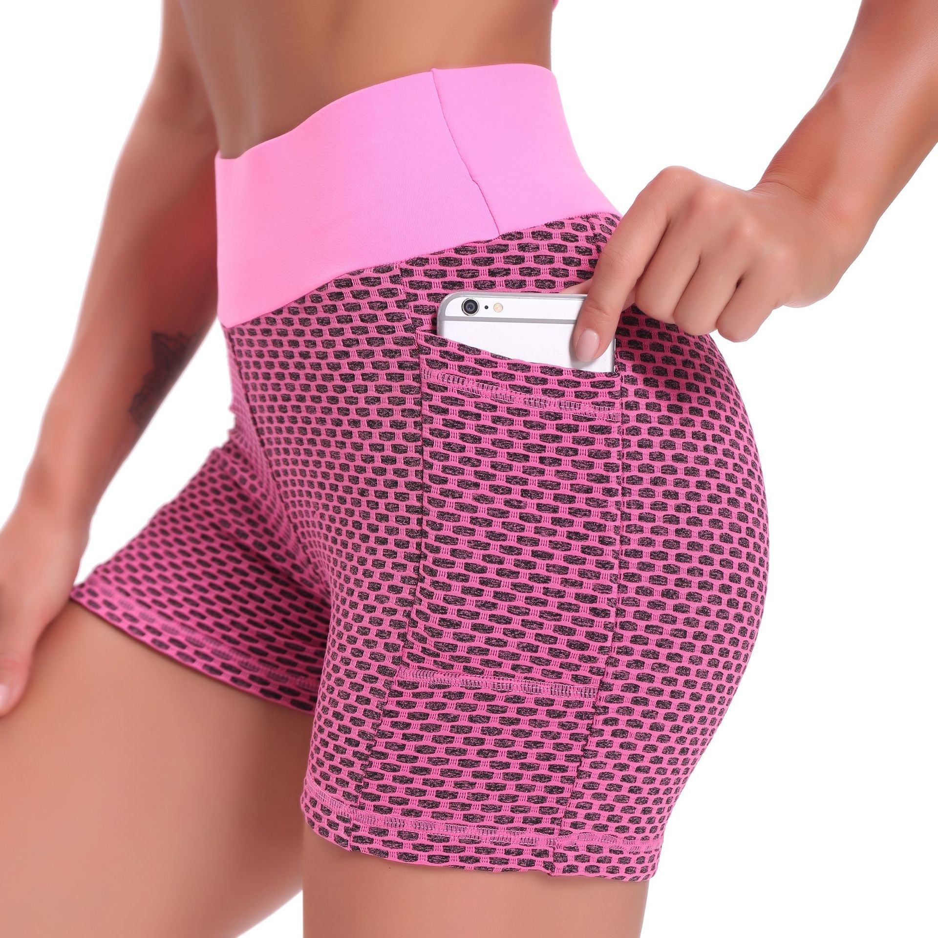 FlexFit Pro Shorts | Ademend Jacquard Yoga Shorts voor Dames, liftend en biedt ultiem comfort