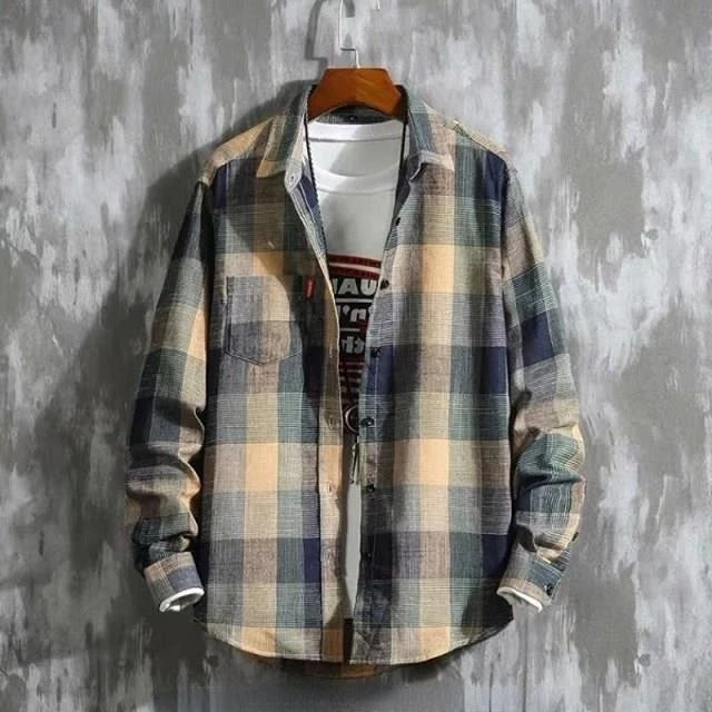 Slank geruit overhemd voor heren met een elegant ontwerp en een casual stijl | Bent