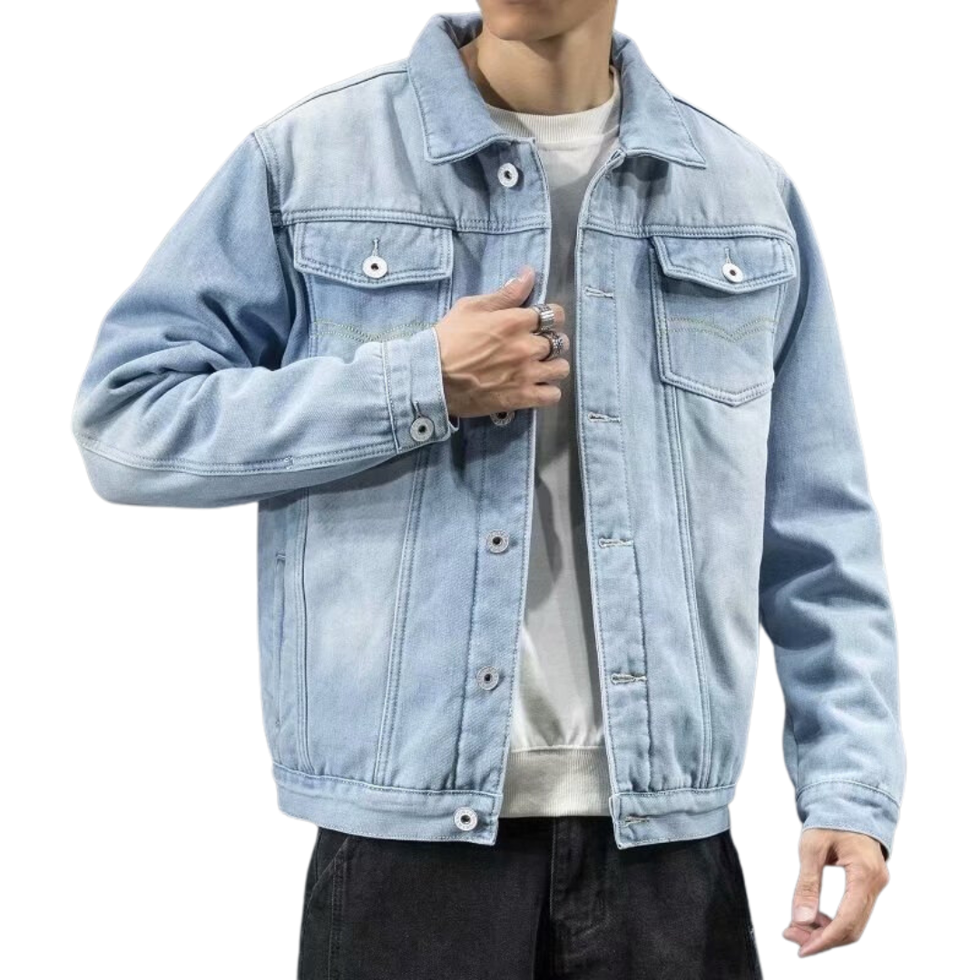 Denim Herenjack – Hoogwaardige Jeansjack met tijdloze Streetwear-look