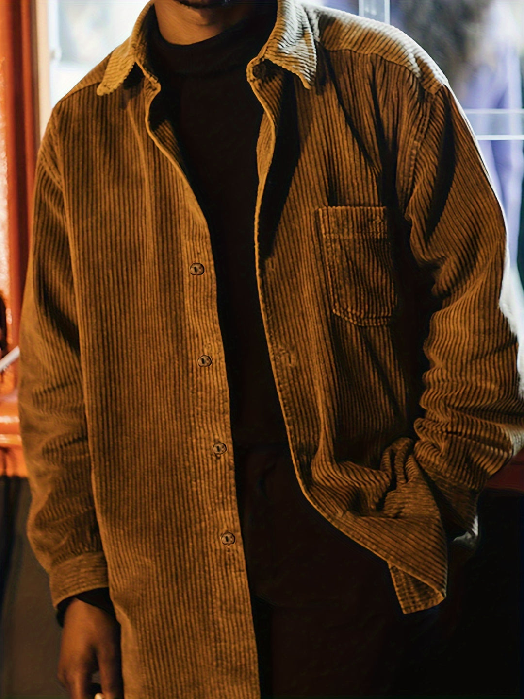 Heren Overhemd | Knoopsluiting & Borstzak | Casual Kleding