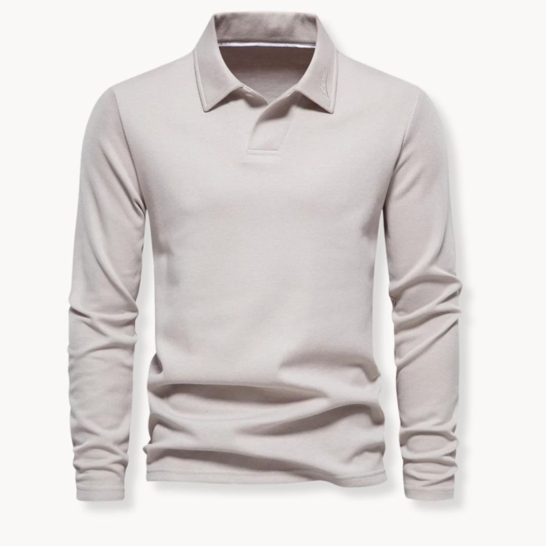 Heren Polo | Lange Mouw T Shirt | Tijdloos Comfort & Elegante Stijl