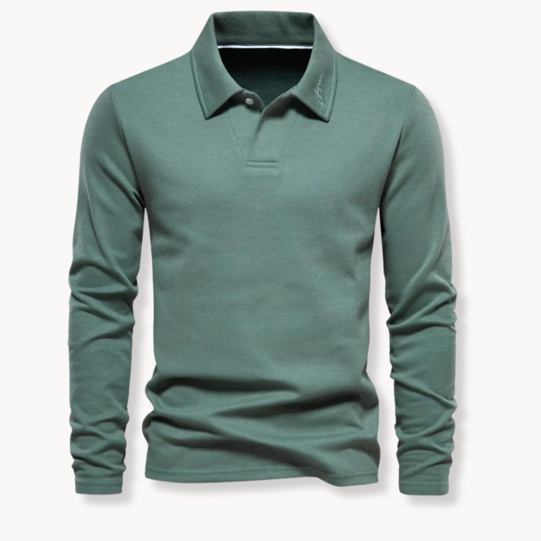 Heren Polo | Lange Mouw T Shirt | Tijdloos Comfort & Elegante Stijl