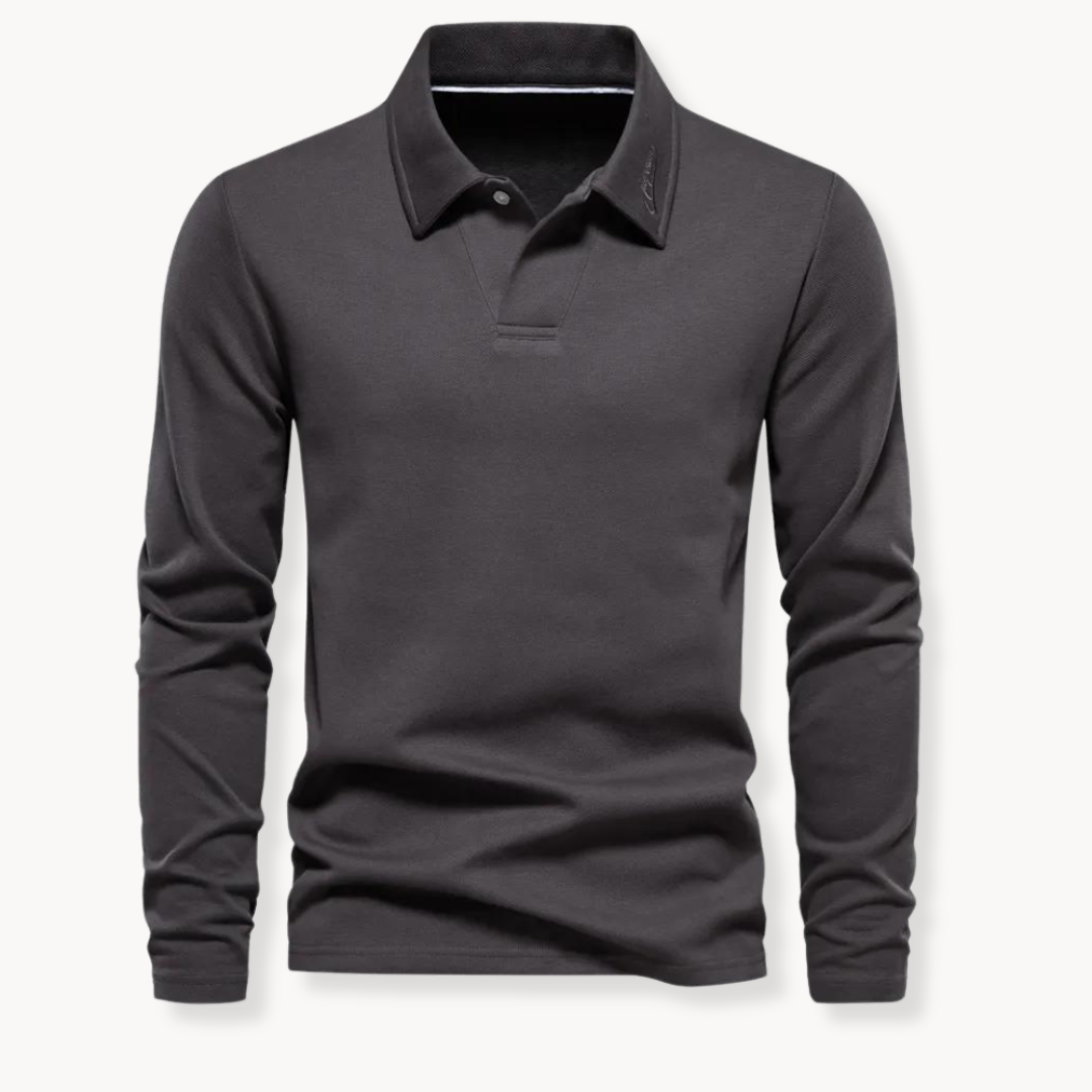 Heren Polo | Lange Mouw T Shirt | Tijdloos Comfort & Elegante Stijl