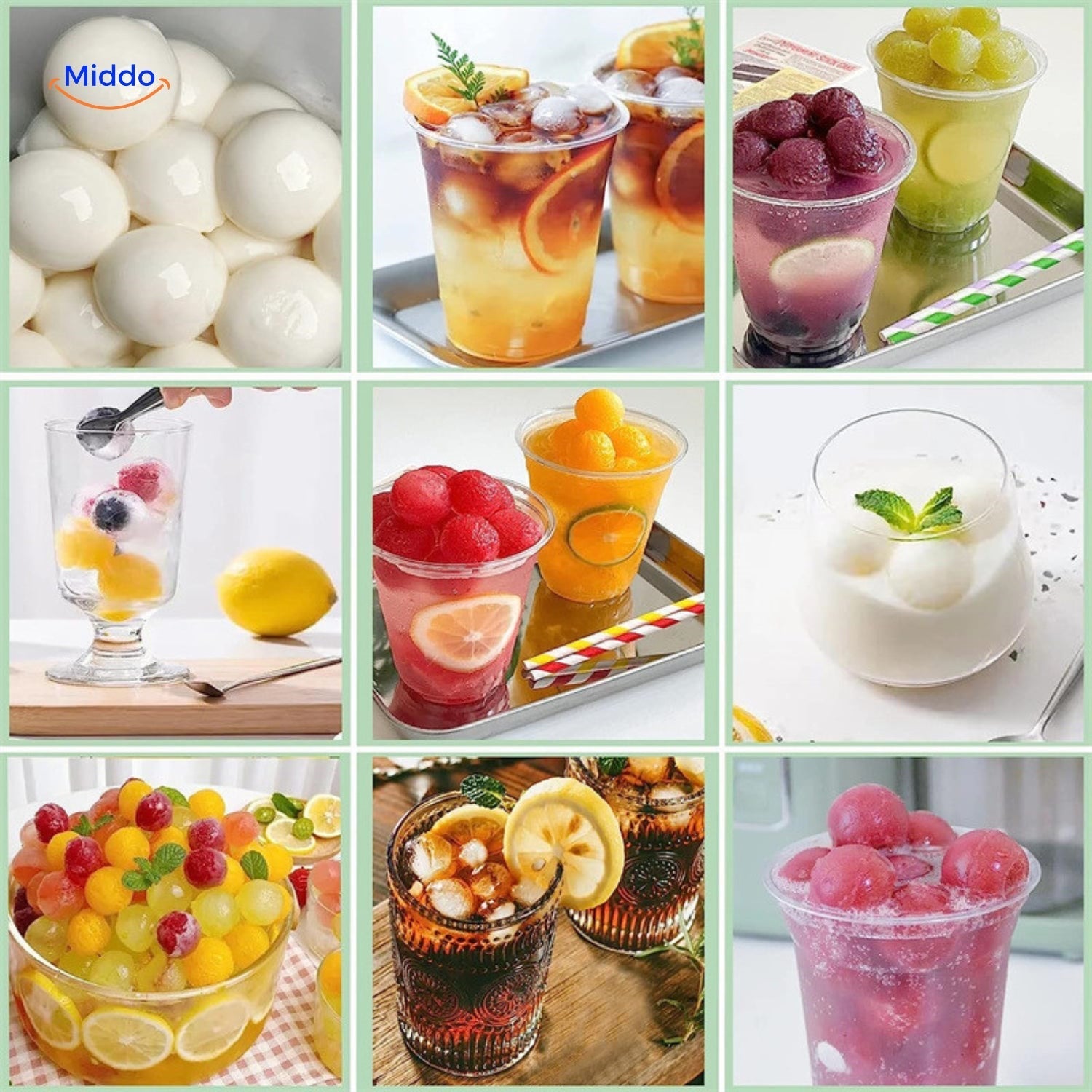 FrostSphere IJsblokjesvorm | Ruimtebesparende ijsvorm met 33 rasters voor perfecte koeling