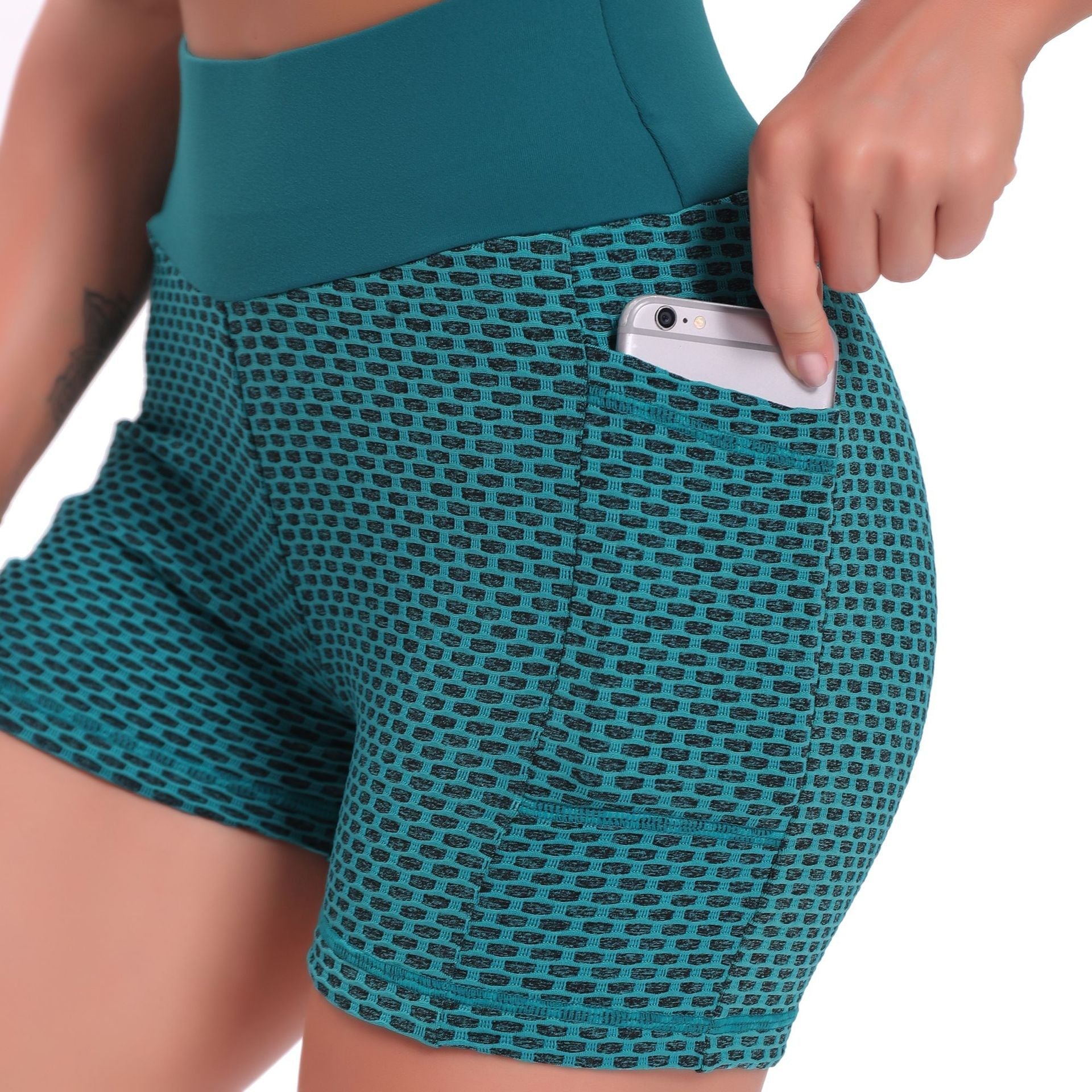 FlexFit Pro Shorts | Ademend Jacquard Yoga Shorts voor Dames, liftend en biedt ultiem comfort
