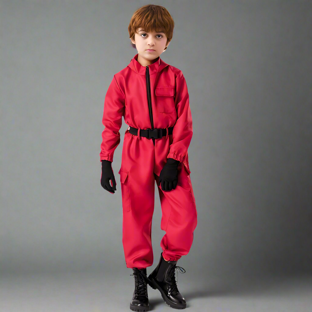 Kinderen Halloween Soldaat Jumpsuit Kostuum Set