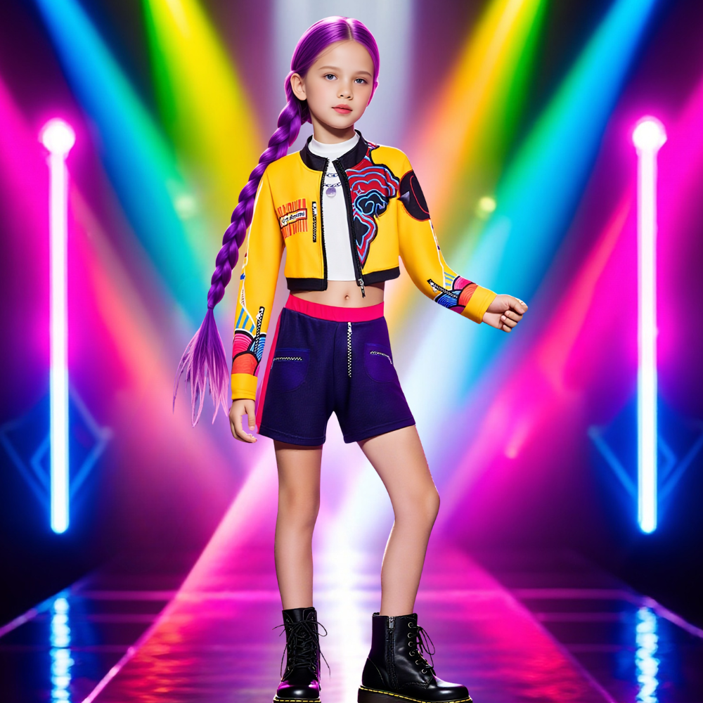 Kpop Hunter Kinderen Halloween Kostuum Outfit