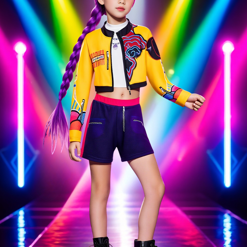 Kpop Hunter Kinderen Halloween Kostuum Outfit