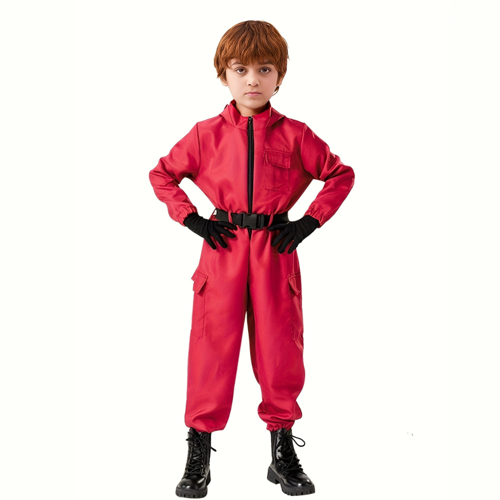 Kinderen Halloween Soldaat Jumpsuit Kostuum Set