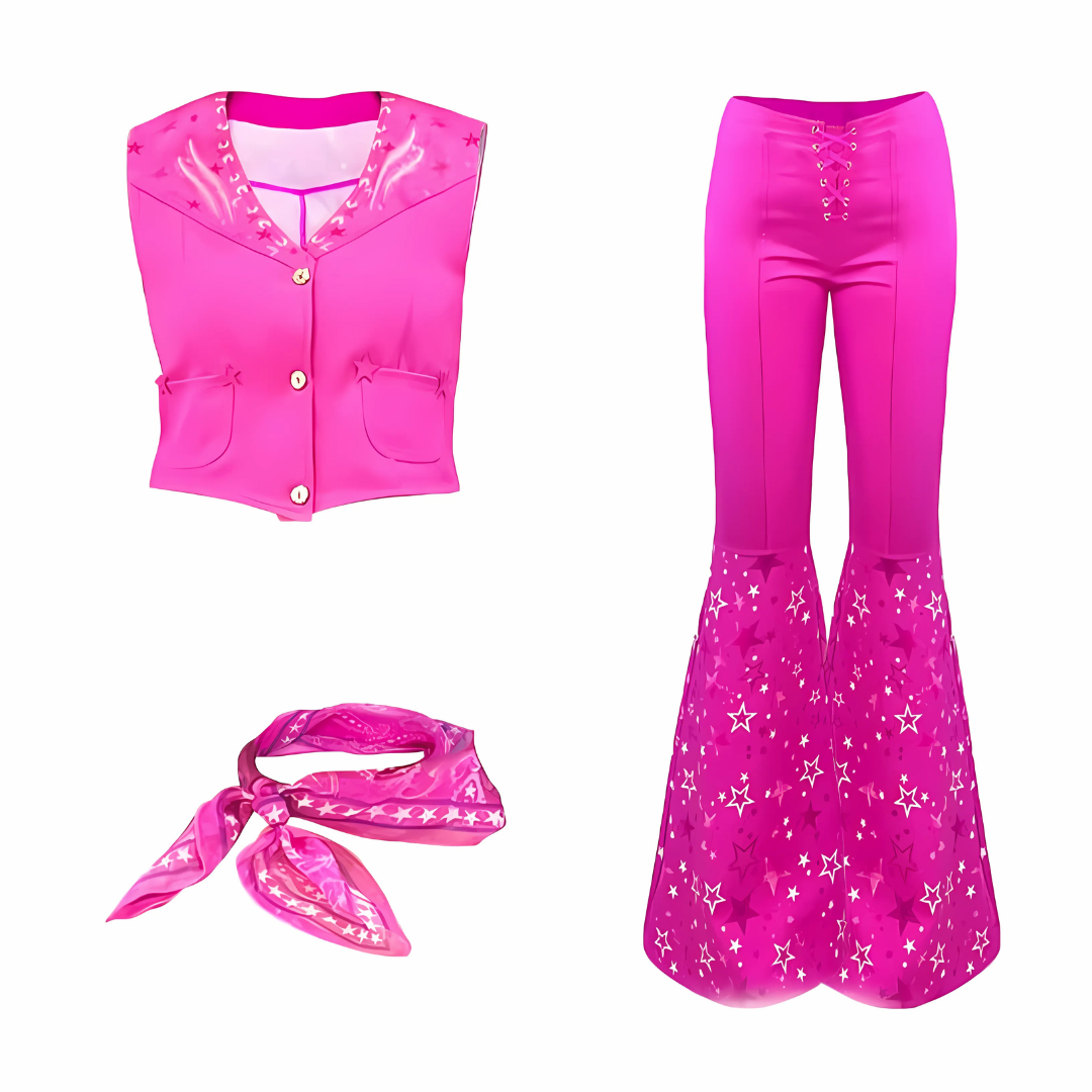 Meisjes Cowgirl Halloween Kostuum Jumpsuit Mouwloos Uitlopende Broek