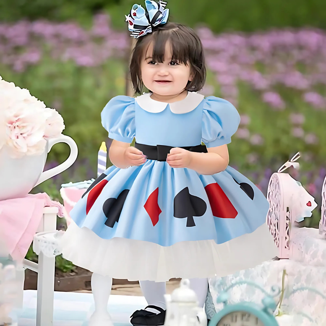 Meisjes Puff Sleeve Verhaalboek Halloween Kostuum Jurk | Mini