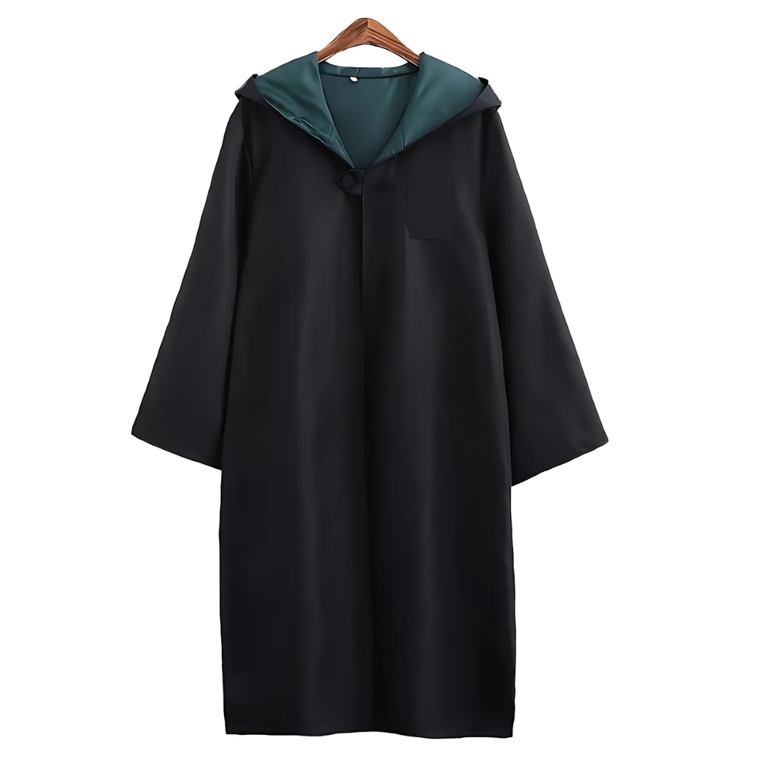 Unisex Gewaad voor Tovenaars Halloween Kostuum met Kap | Lange Mouwen