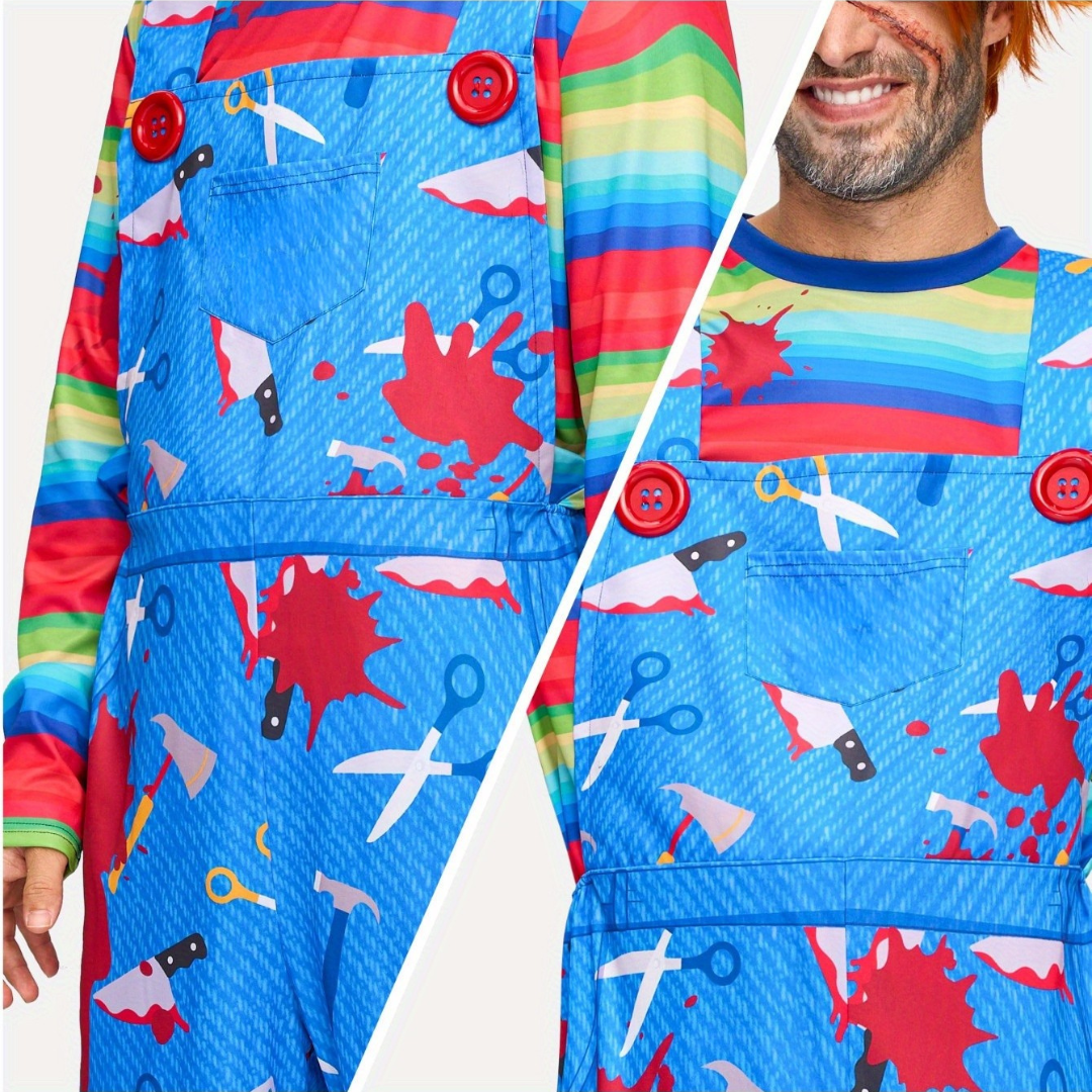 Mannen's Creepy Killer Halloween Kostuum | Eng Horror Outfit