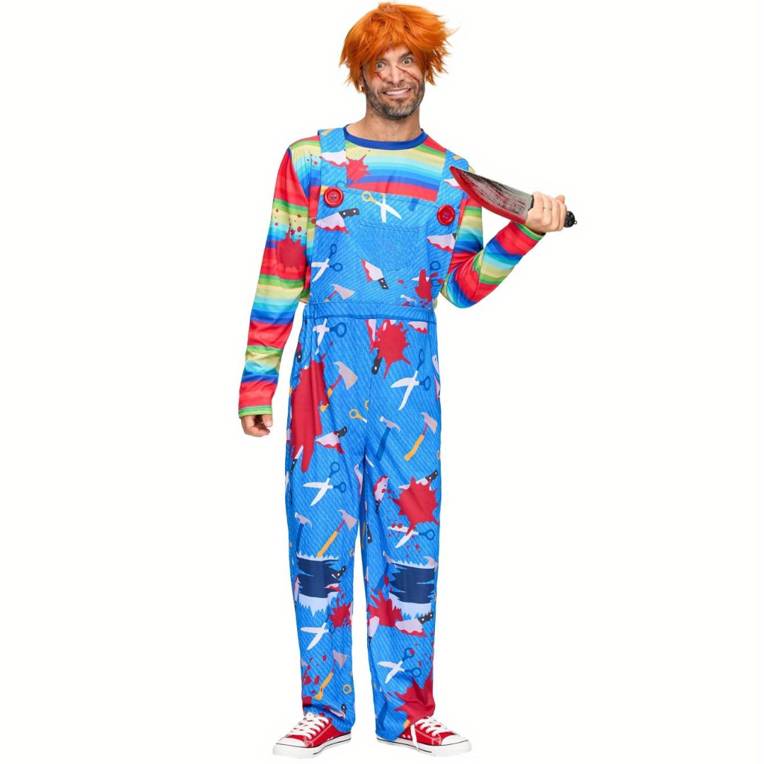 Mannen's Creepy Killer Halloween Kostuum | Eng Horror Outfit